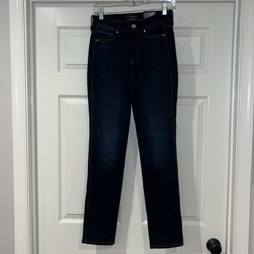 NWT WHBM High-Rise Slim Cashmere Denim